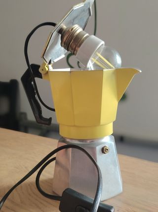 Lampada vintage moka caffè