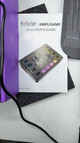 Tarjeta sonido Fifine Ampligame SC3 - Mezclador Au