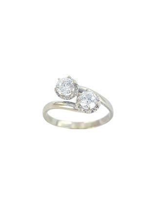 Anillo tu y yo oro 18k