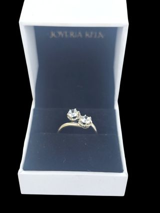 Anillo tu y yo oro 18k