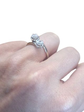 Anillo tu y yo oro 18k