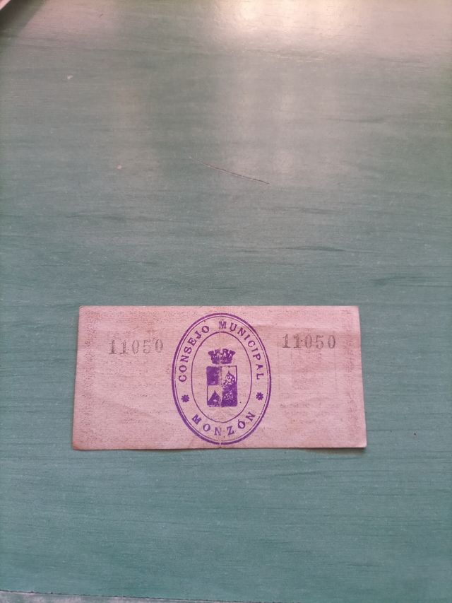 Billete 1 Peseta Monzón 1937