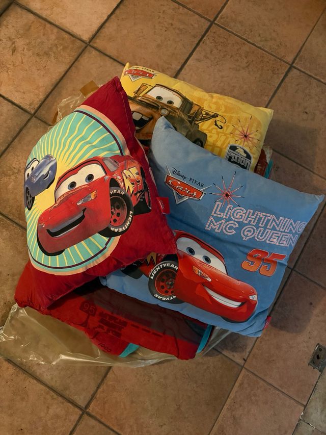 Piumino singolo Cars + 3 cuscini