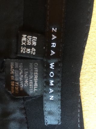 Falda midi negra Zara