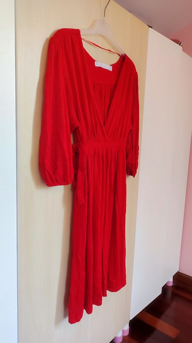 Vestido rojo Zara - Talla M