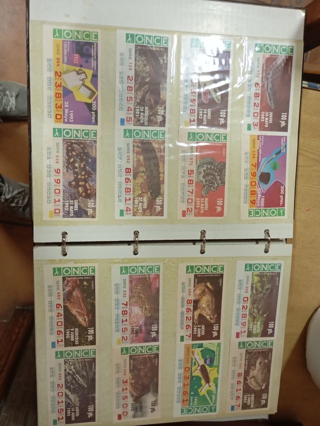 Cupones de Lotería antiguos