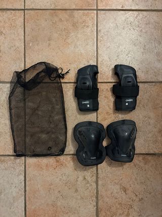 Protezioni bici Oxelo: ginocchiere & polsiere