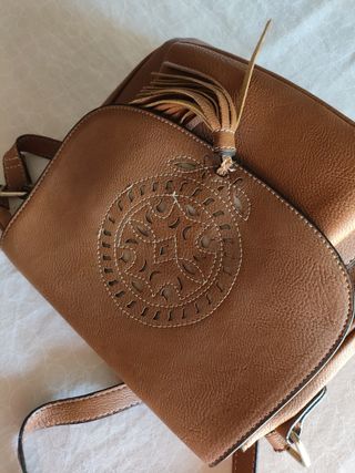 Bolso bandolera marrón