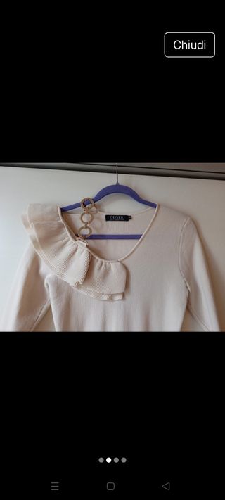 Vestito tubino beige GLOEK tg unica