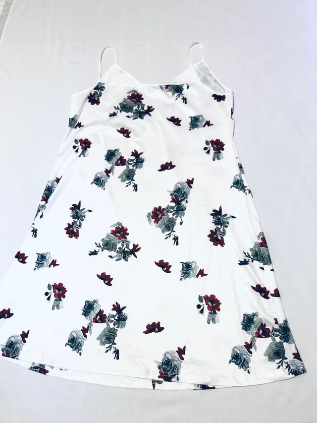 Vestido blanco flores verano