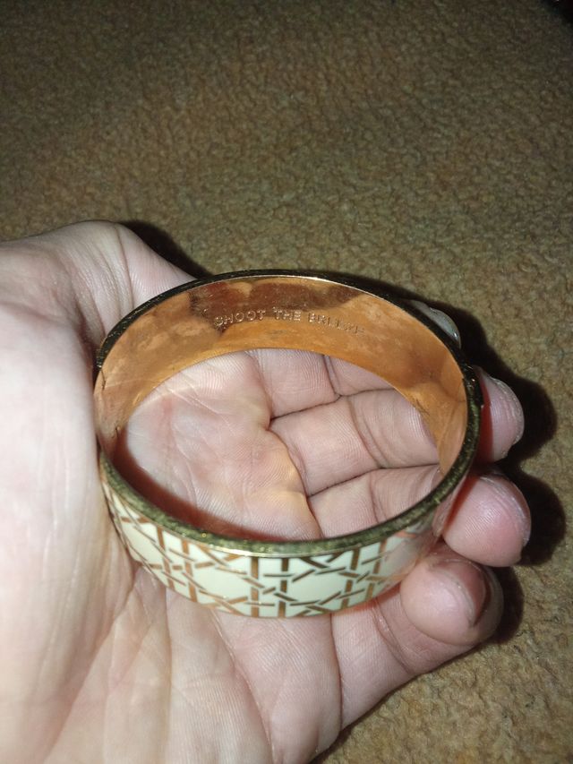 Pulsera Kate Spade New York - Beige/Dorado