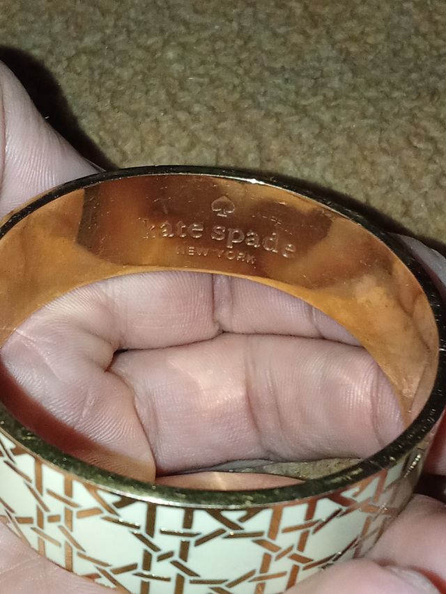 Pulsera Kate Spade New York - Beige/Dorado