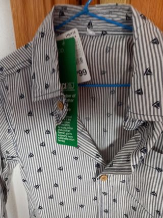 Camisa niño rayas barcos
