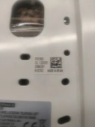 Telefonillo FERMAX blanco - nuevo