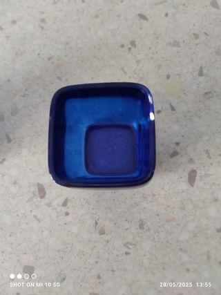 Set bagno blu in plexiglass