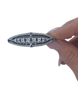 Broche Art-decó dorado