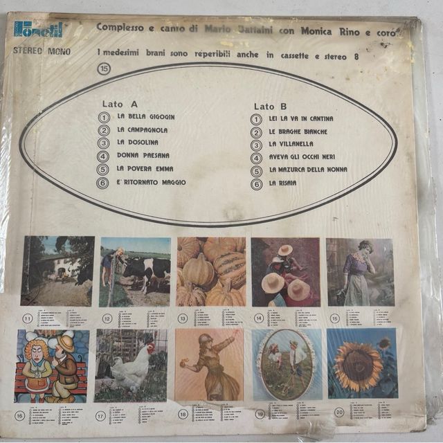 LP 33 Giri Folk: La Bella Gigiogin