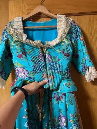 Traje Fallera Azul - Talla de niña