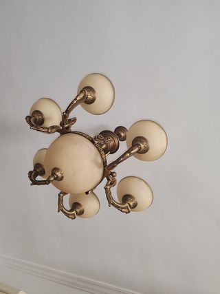 2 lámparas salón - Cristal metal