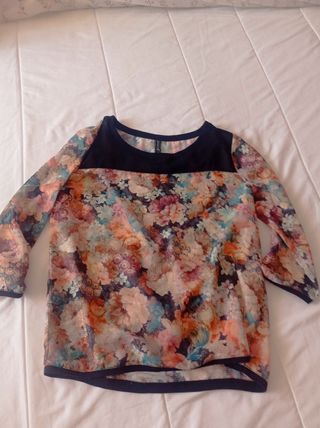Blusa gasa floral multicolor T-5