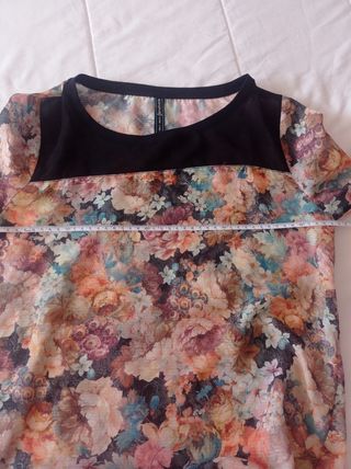 Blusa gasa floral multicolor T-5