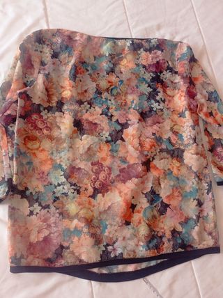 Blusa gasa floral multicolor T-5