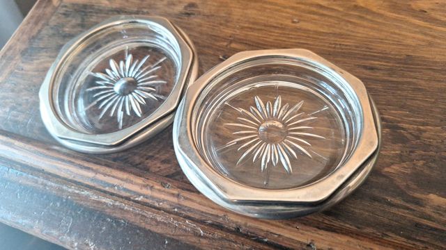 Ceniceros Vintage Cristal/Plata Italia