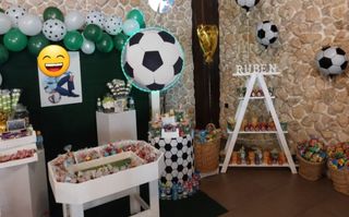 Candy bar futbol - Decoración cumpleaños