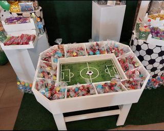 Candy bar futbol - Decoración cumpleaños