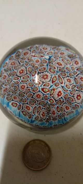 Murano N°4 diametro cm 8 azzurra perfetta