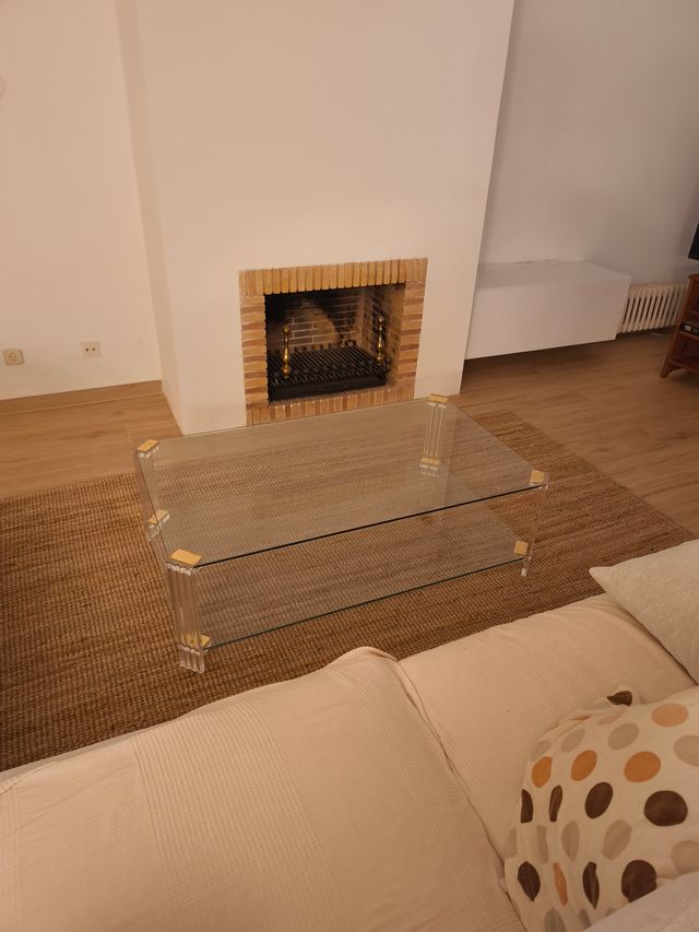 Mesa centro cristal transparente