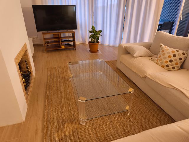 Mesa centro cristal transparente