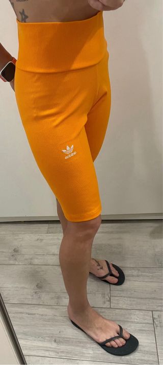 Mallas ciclista Adidas naranja