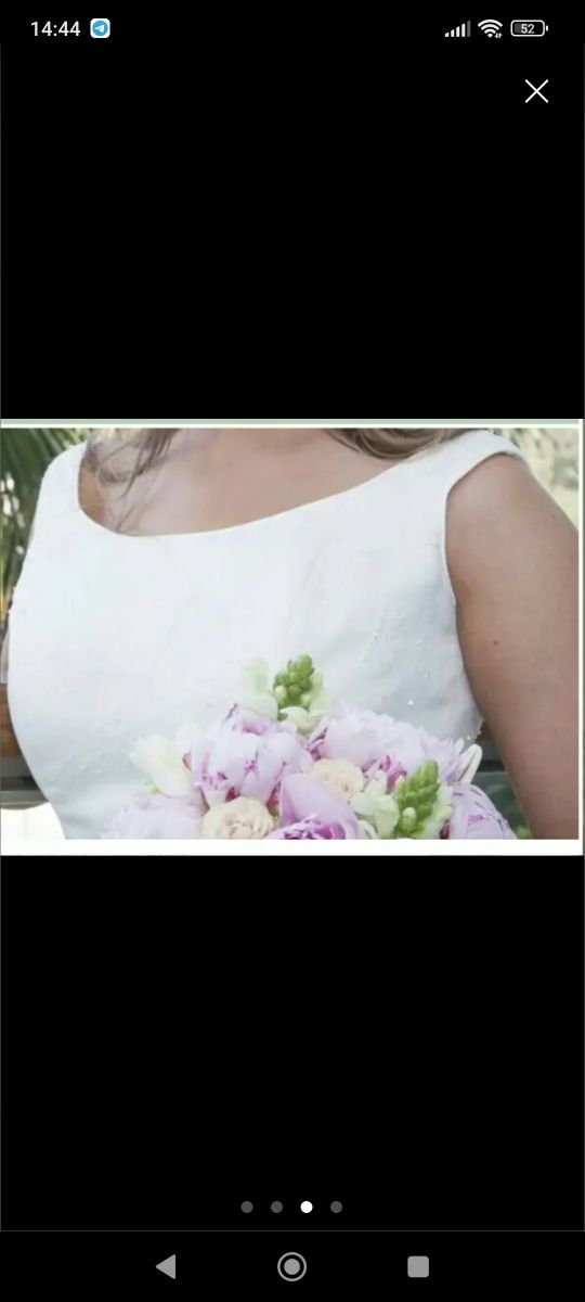 Vestido novia blanco talla 38. Traje de boda.