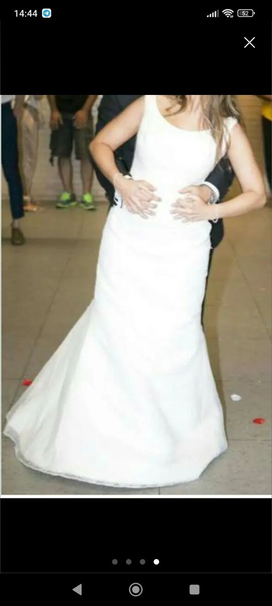 Vestido novia blanco talla 38. Traje de boda.