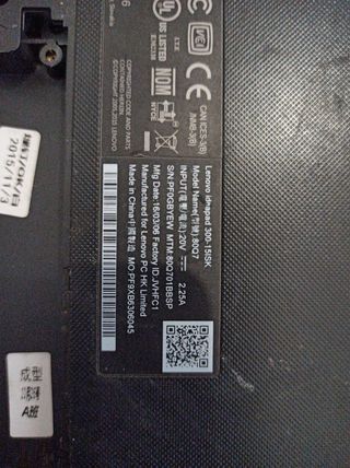 2 Portátiles Lenovo IdeaPad 300-15ISK (piezas)