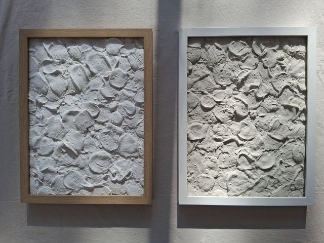 2 Cuadros Textura Relieve Abstracto