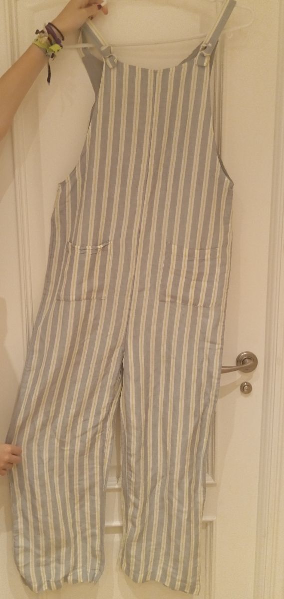 Peto rayas azul y Hipercor Talla 15-16 de segunda mano