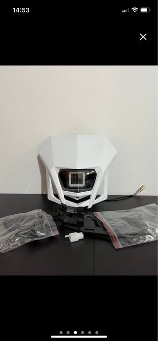 Careta LED blanca Motocross