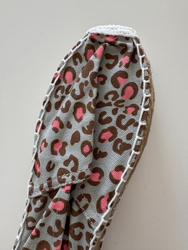 Alpargatas/ espadrilles leopardo - talla 38