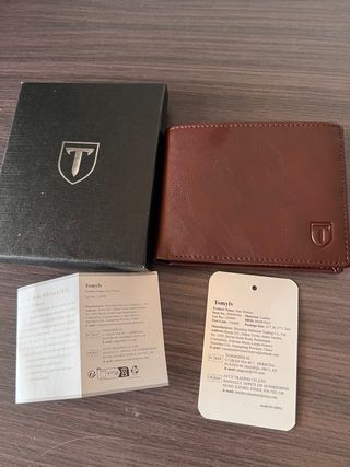 Cartera Tomly Marrón Piel