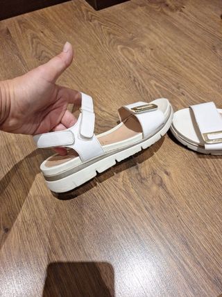 Sandalias Stonefly blancas - Piel