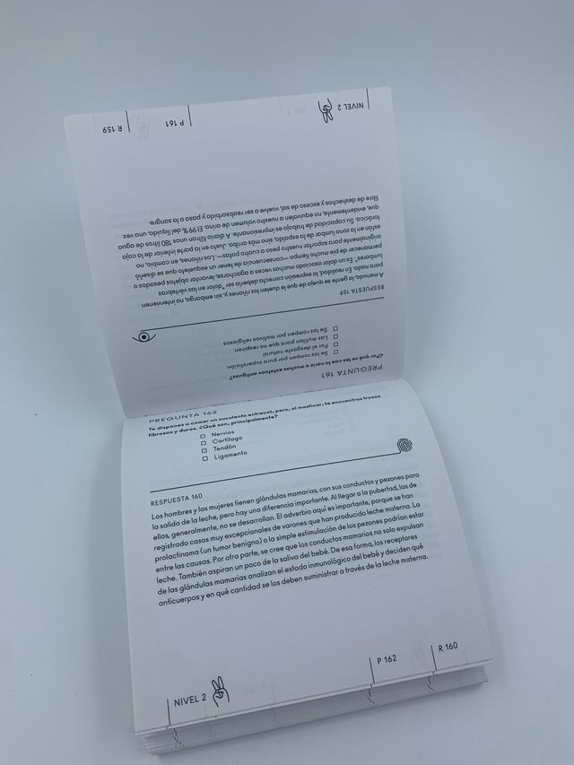 Libro El cuerpo humano. Desafío de preguntas.