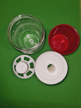Dosa Zucchero Tupperware - Rosso, bianco e Traspar