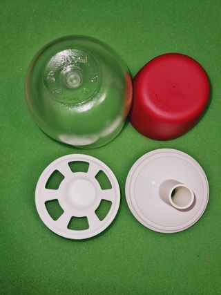 Dosa Zucchero Tupperware - Rosso, bianco e Traspar