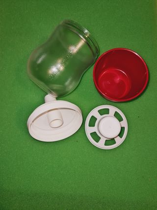 Dosa Zucchero Tupperware - Rosso, bianco e Traspar