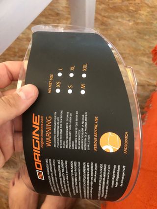 Visera Origine Moto - Sin usar