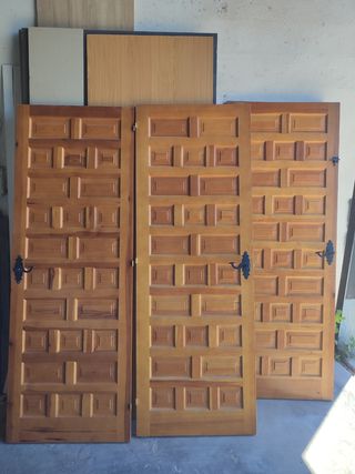 7 Puertas madera maciza castellanas,  SIN MARCO