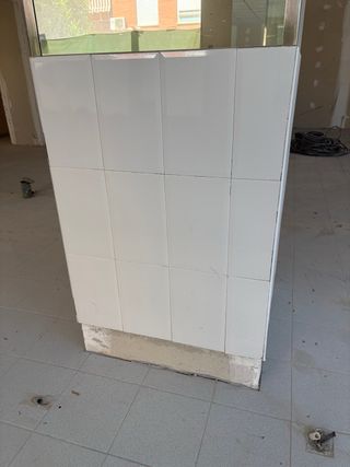 63 Losas pared blancas