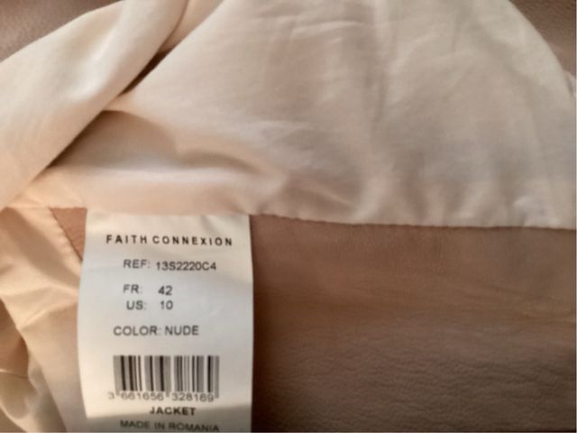 Chaqueta Faith Connexion beige/rosa